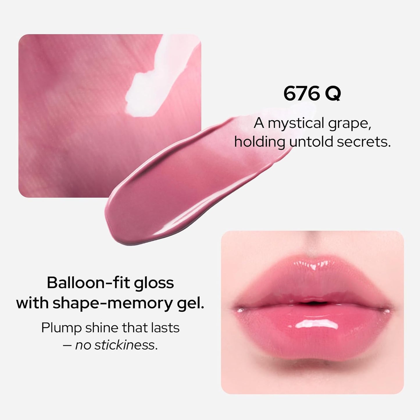 Unseen Balloon Tint, 9 Colors Set for All Skin Types. Buildable Color, Long Lasting Glossy Lip Stains, Lightweight Lip Gloss Make up (676 Q, 0.11 Ounce (Pack of 1))