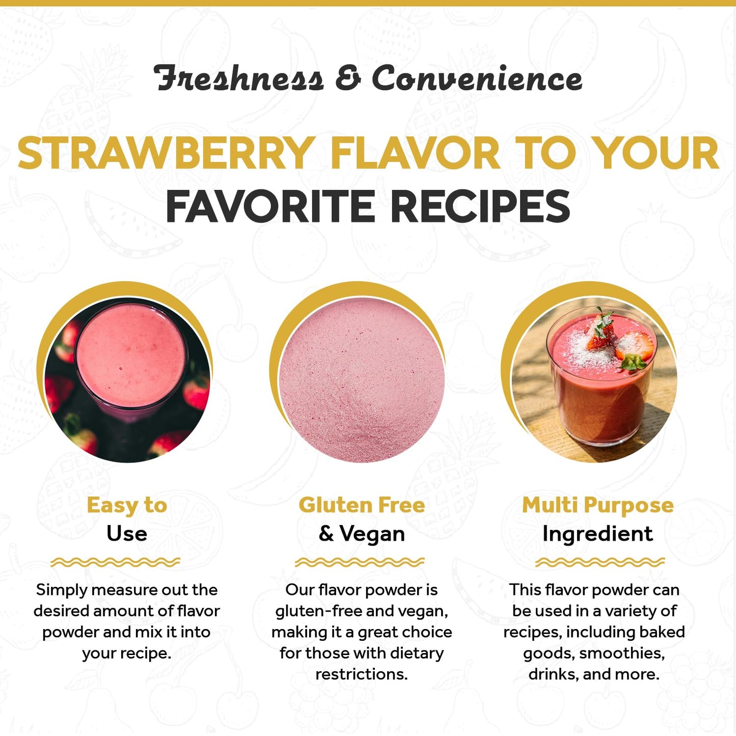 Fanale Premium Strawberry Bubble Tea Flavoring Powder | Perfect for Baking, Smoothies, Desserts and Drinks | Instant Flavoring Powder for Boba Milk Tea - 2.2 Pounds (Pack of 20)