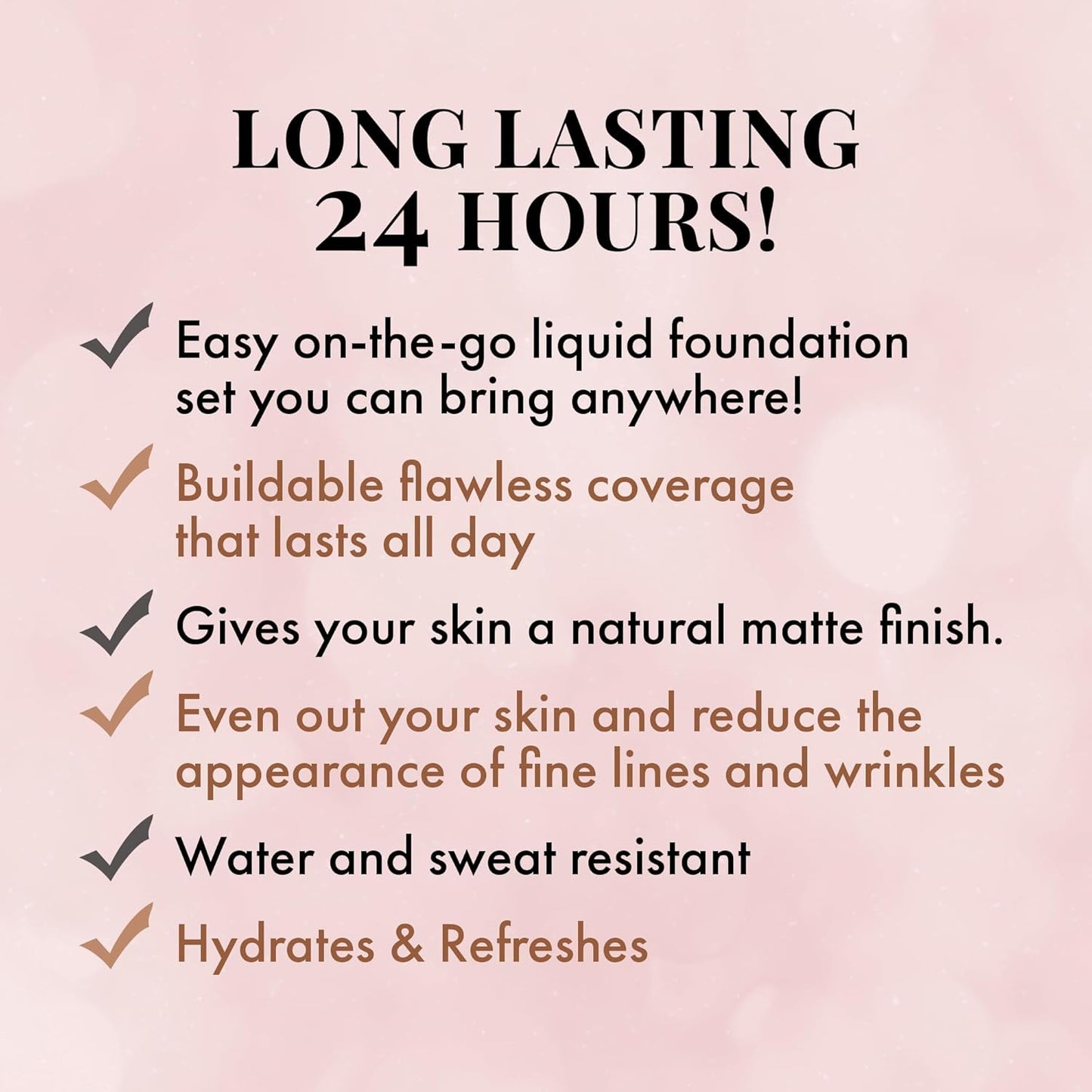 MagicMinerals AirCushion Foundation & Liquid Silk Primer by Jerome Alexander, Makeup with Skincare Active Ingredients, Full Buildable Coverage (Dark)