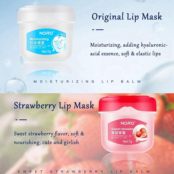 Lip Balm Hydrating, Lip Balm Lip Sleeping Mask, Lip Moisturizer For Lip Care, Lip Mask Overnight Nourishing Cracked Lips, Lip Care Products Birthday Gifts Set For Teens โ 8pcs