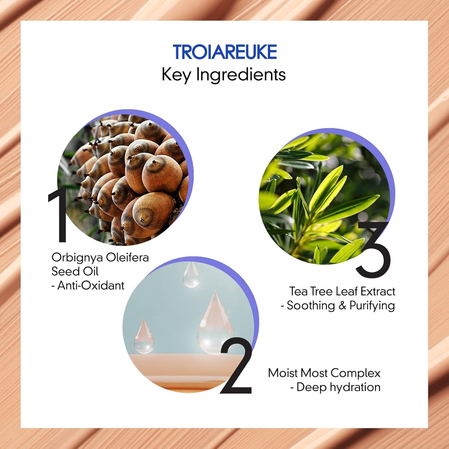 TROIAREUKE Aesthetic BB Cream A+ Formula (21 Beige) SPF50+ PA+++, Lightweight Blemish Balm, Tinted Moisturizer with Medium Coverage, Lasting Foundation Makeup Base for Oily Skin | Korean Beauty Makeup