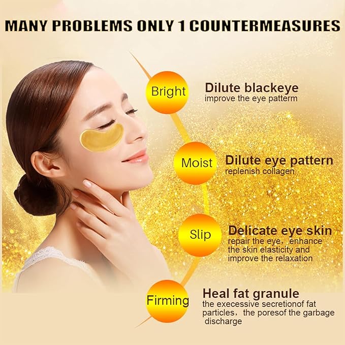 30 PCS Under Eye Collagen Patches,Crystal Pink Collagen Lip Masks,Gold Moisturizing Under Eye Mask,moisturizing skin, anti-chapping and anti-aging.…