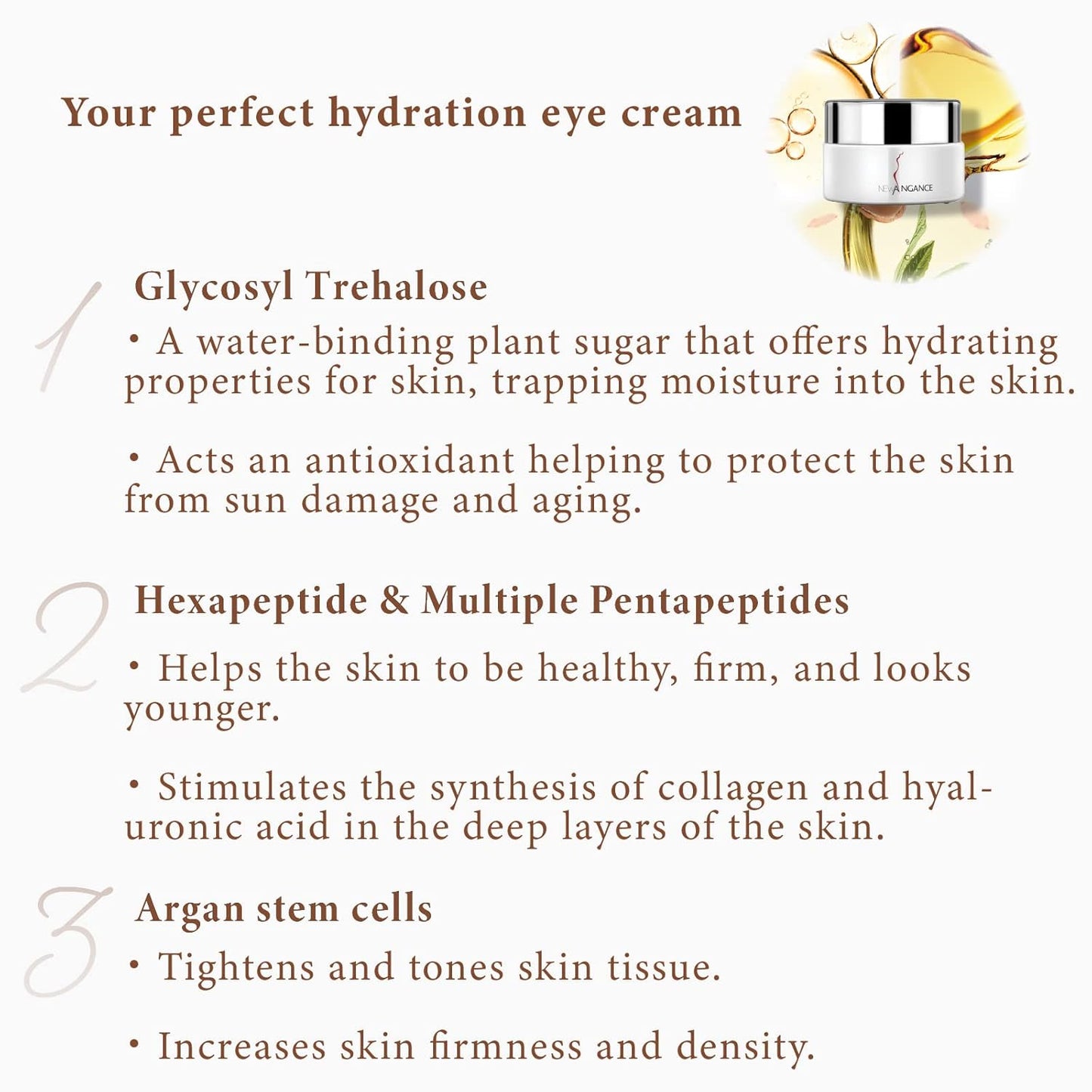 Refreshing and Firming Eye Cream Moisturizes the Tender Eye-Contour Skin Reduces Eye Bags Crow's Feet Fine Lines, 0.7 Fl Oz
