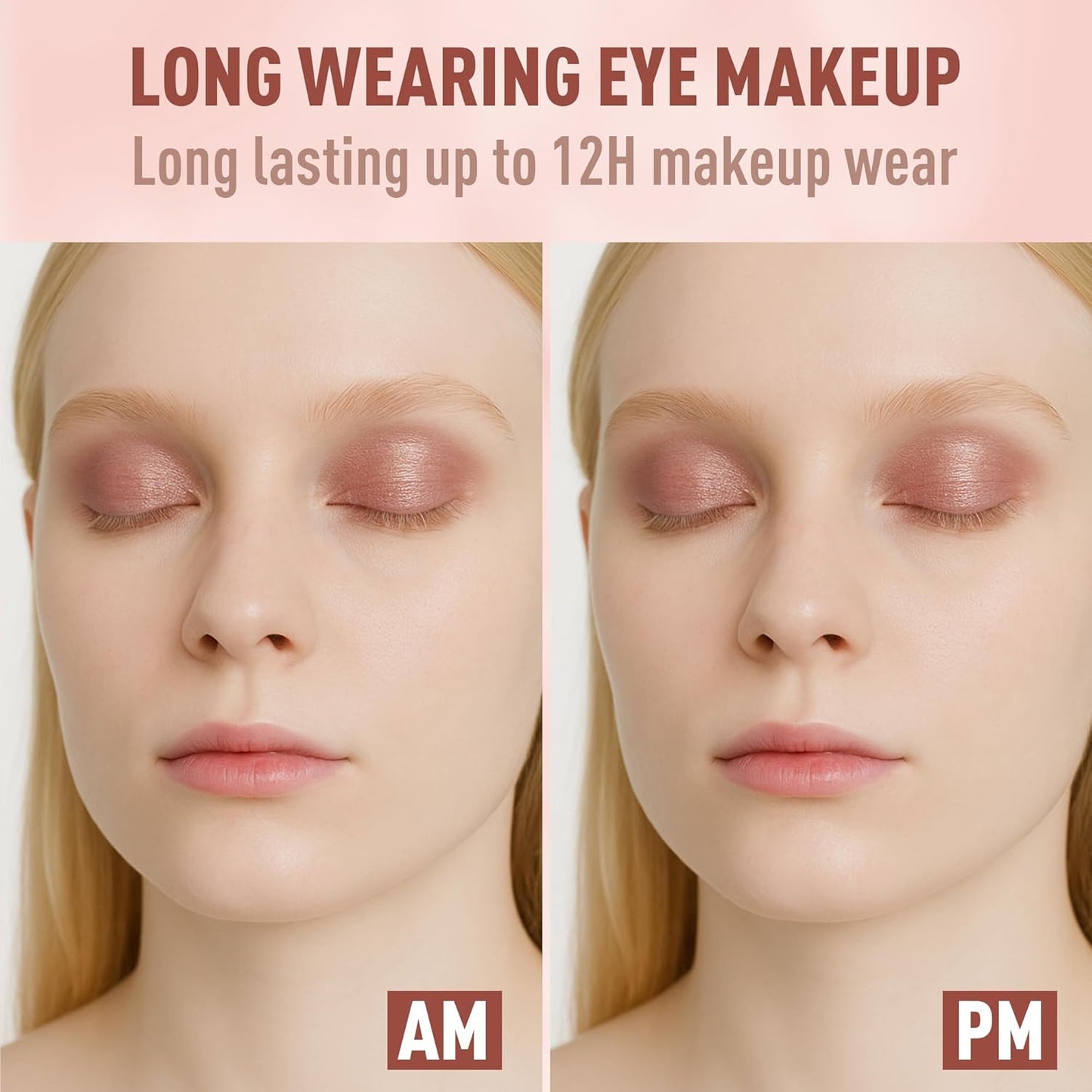 FV Cream Shimmer Eyeshadow Stick,Long Lasting & Waterproof, Multi-Use & High Pigment Eyeshadow Makeup Stick (Rose Shimmer)