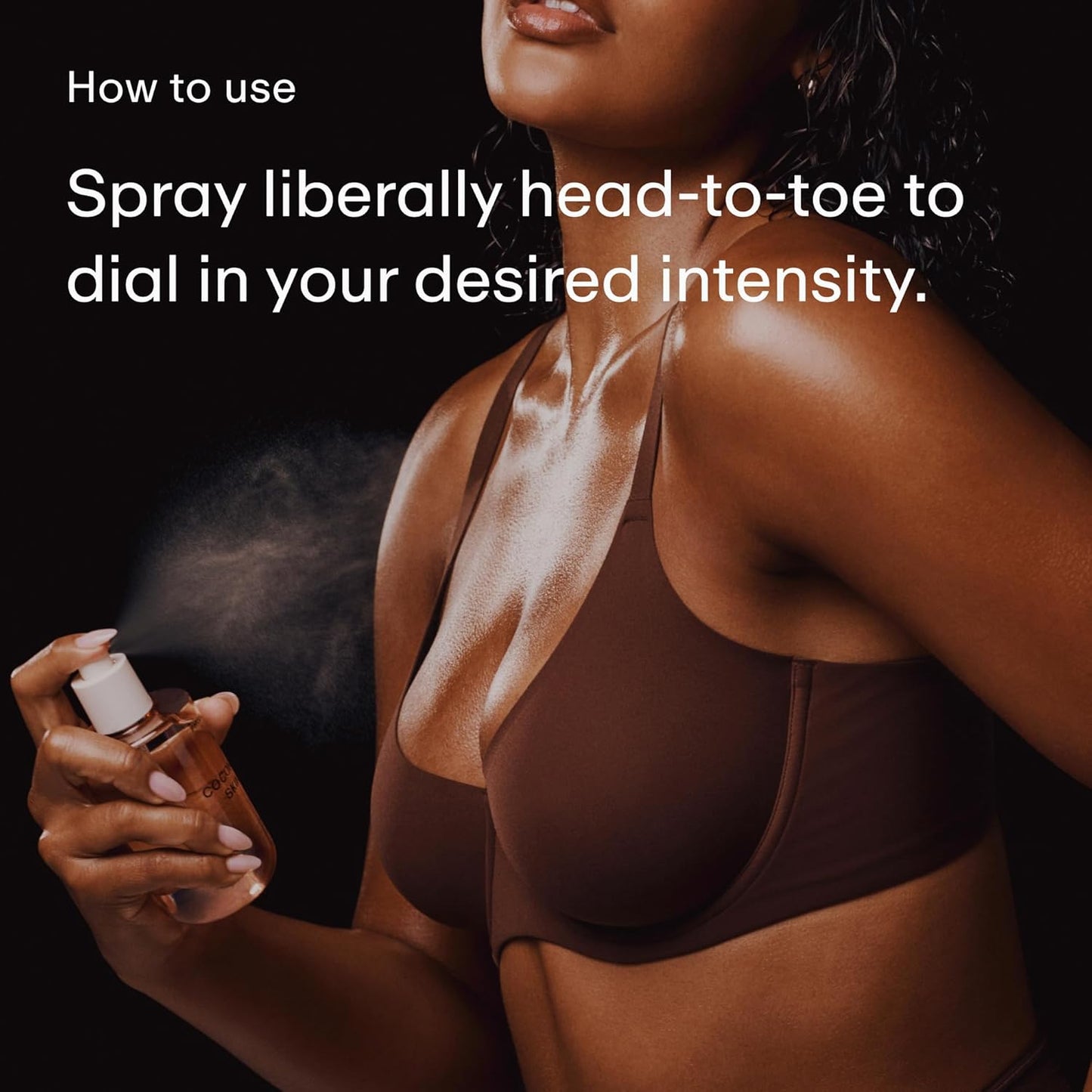 PHLUR Coconut Skin Body Mist - Hair & Body Fragrance Mist - Coconut Body Spray with Caramel, White Florals, Sandalwood & Amber (8 Fl Oz)