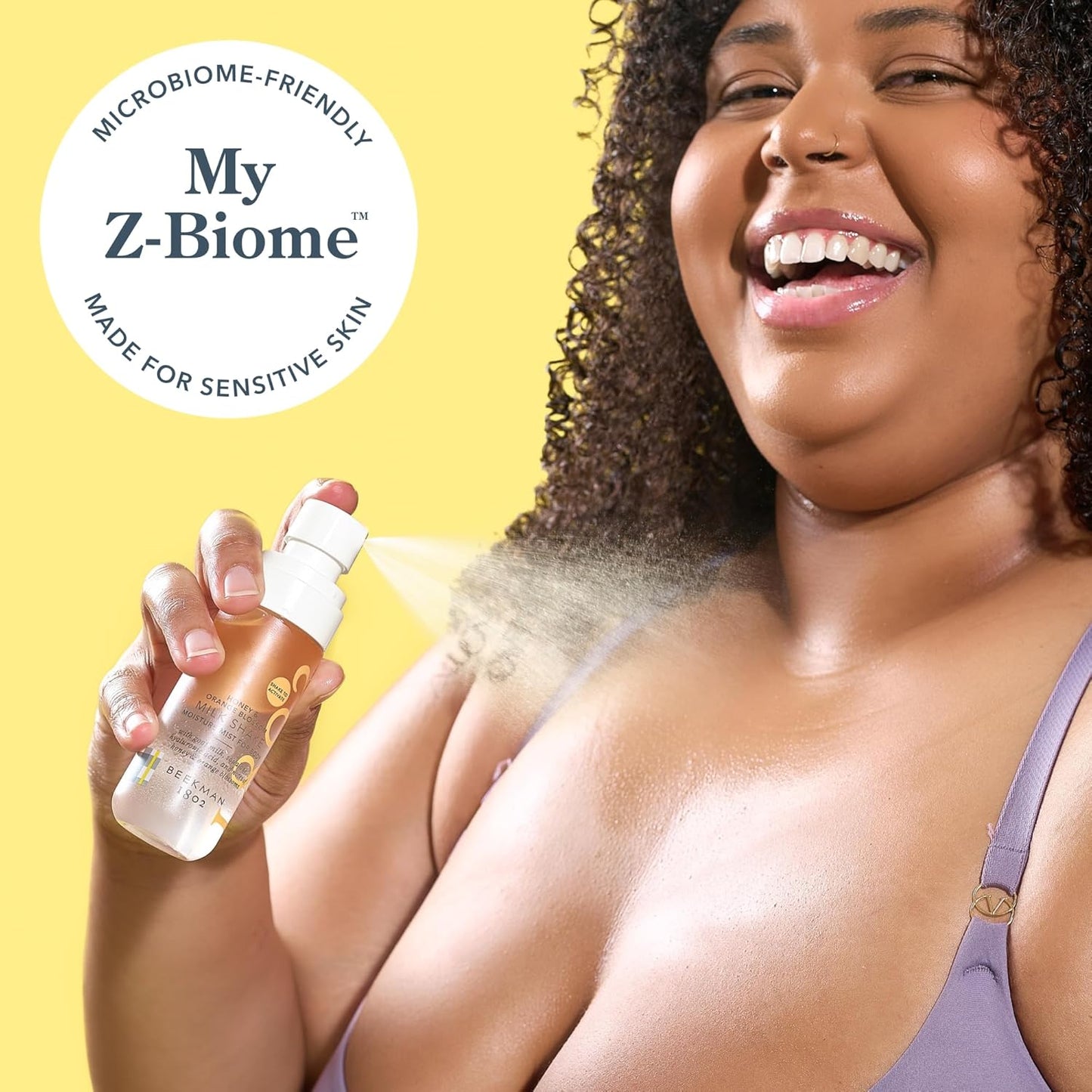 Beekman 1802 Milk Shake Body Mist - Honey & Orange Blossom 2 fl oz - Hyaluronic Acid, Jojoba Oil, Instantly Moisturizes, Hydrates & Softens, Good for Sensitive Skin, Cruelty Free