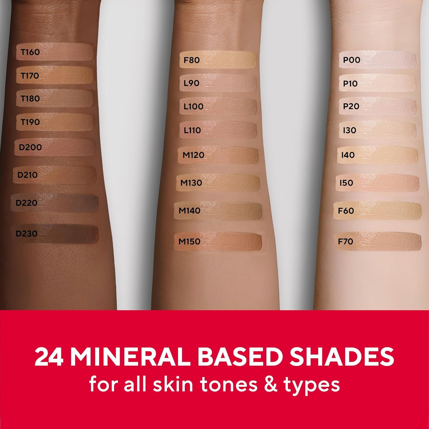 Mirabella Invincible For All Perfecting Under Eye Concealer Full Coverage - Hydrating Makeup Concealer for Dark Circles, Fine Lines & Wrinkles w/Hyaluronic Acid - Light L110