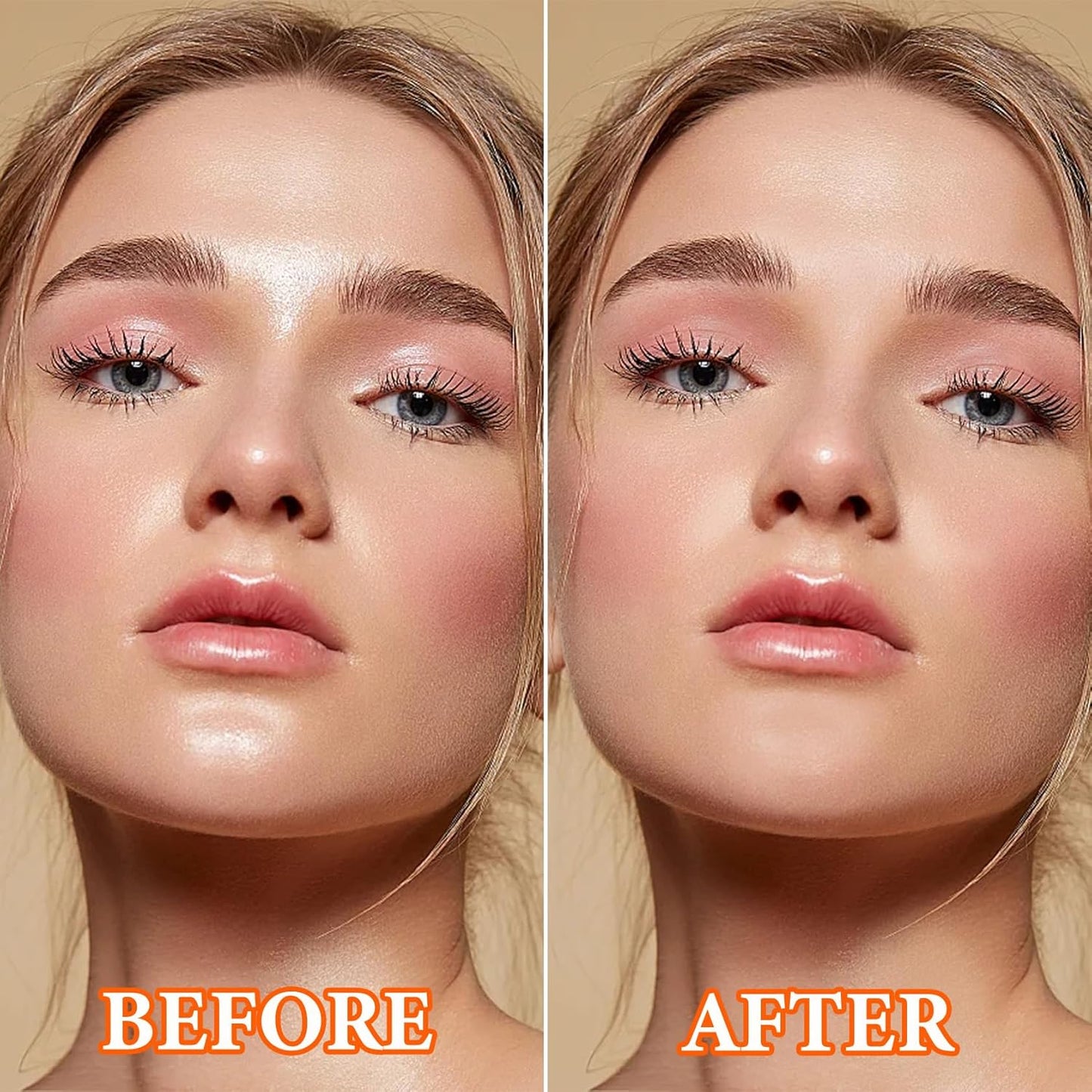 Loose Setting Face Powder,Loose Powder Lightweight & Breathable Setting Powder,Brighten Long Lasting Pigmented Waterproof Blurring Powder Natural Finish Face Makeup for Women(Natural)