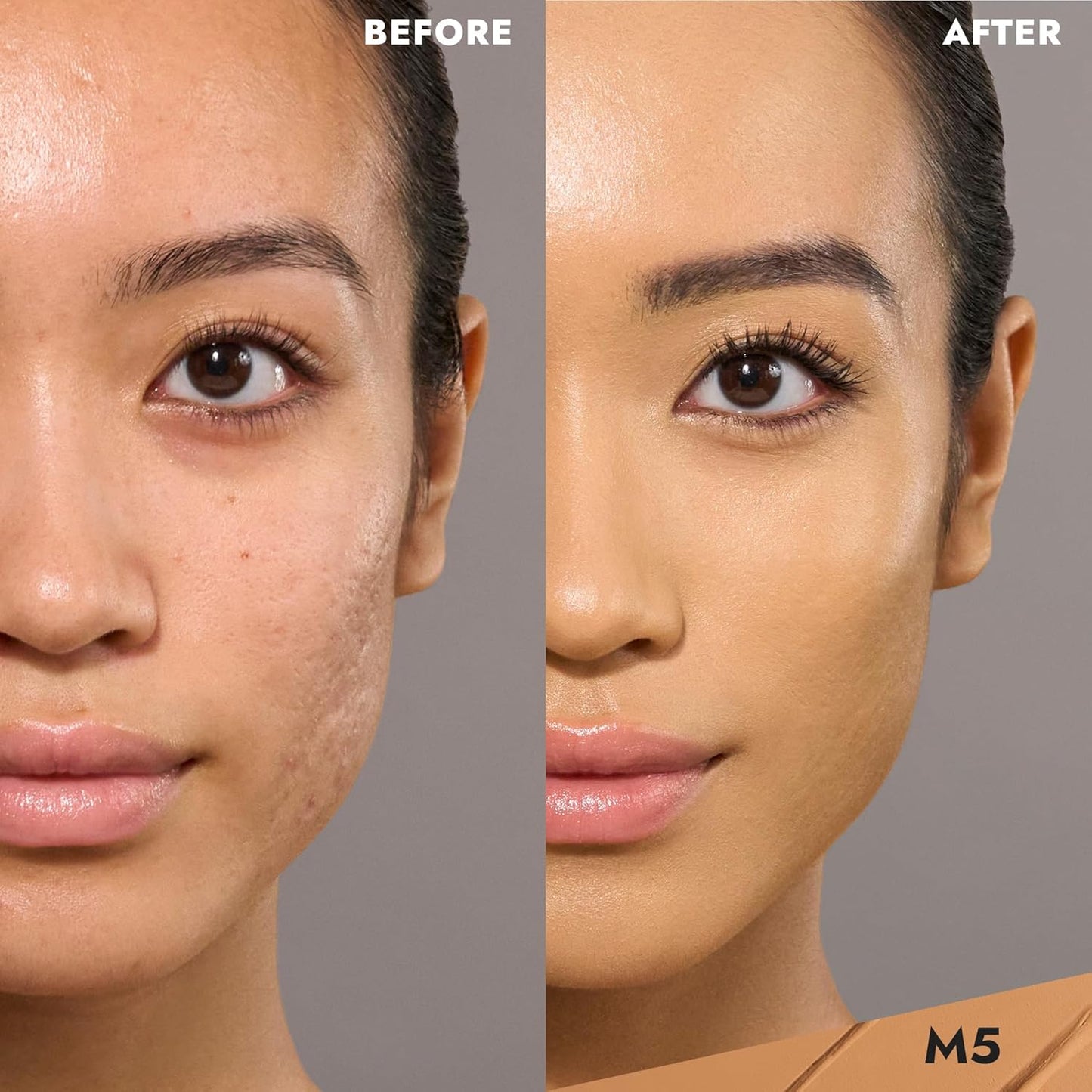 COVER FX Total Cover Cream Foundation - Shade M5 - Buildable Coverage - Natural Finish - Oil-Free - Sweat-Proof