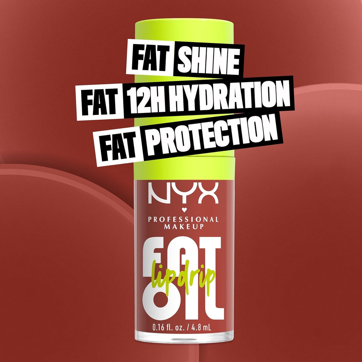 NYX PROFESSIONAL MAKEUP Fat Oil Lip Drip, Moisturizing, Shiny and Vegan Tinted Lip Gloss - Splash of Cream (Honey Nude)