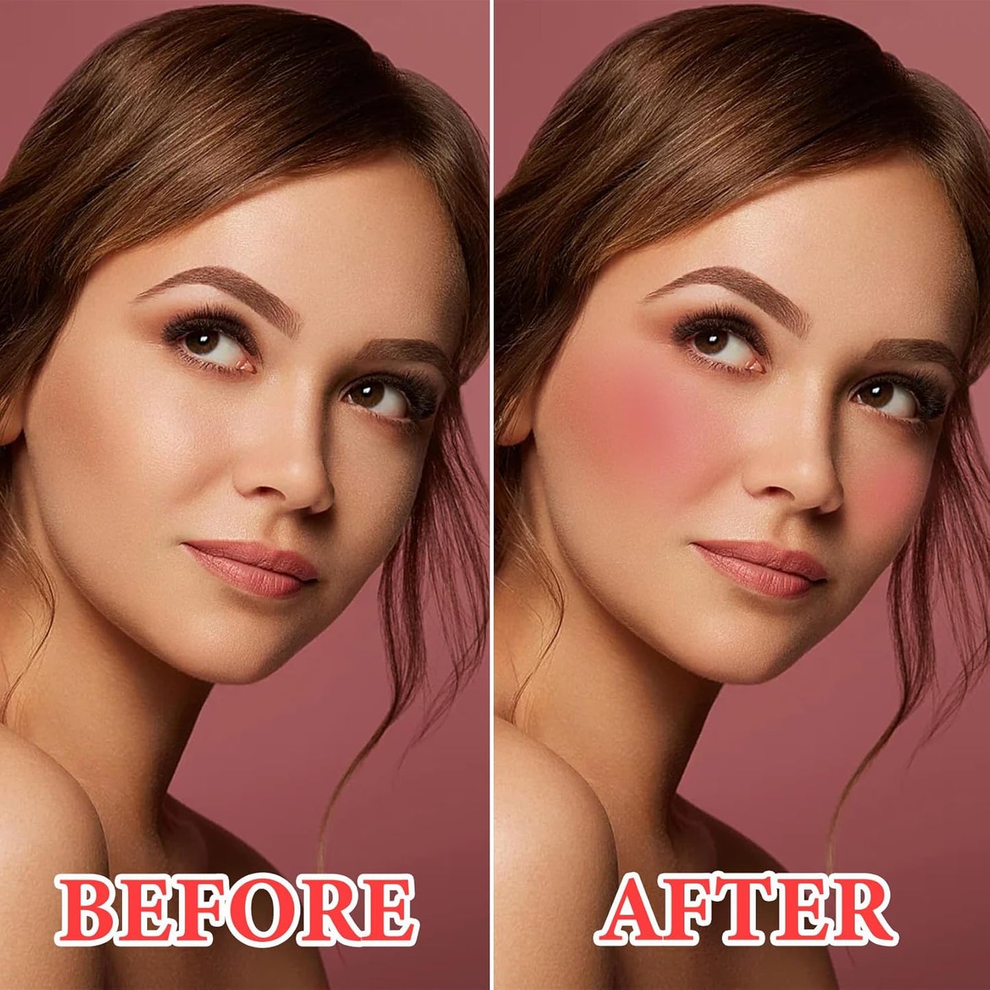 Cream Blush Stick Makeup,Blush Stick for All Skin Tones,Easy to Color,Soft Long Lasting Lightweight Blush Face Makeup Stick,Waterproof Multi Stick for Cheeks & Lip & Eyes๏ผ#101๏ผ