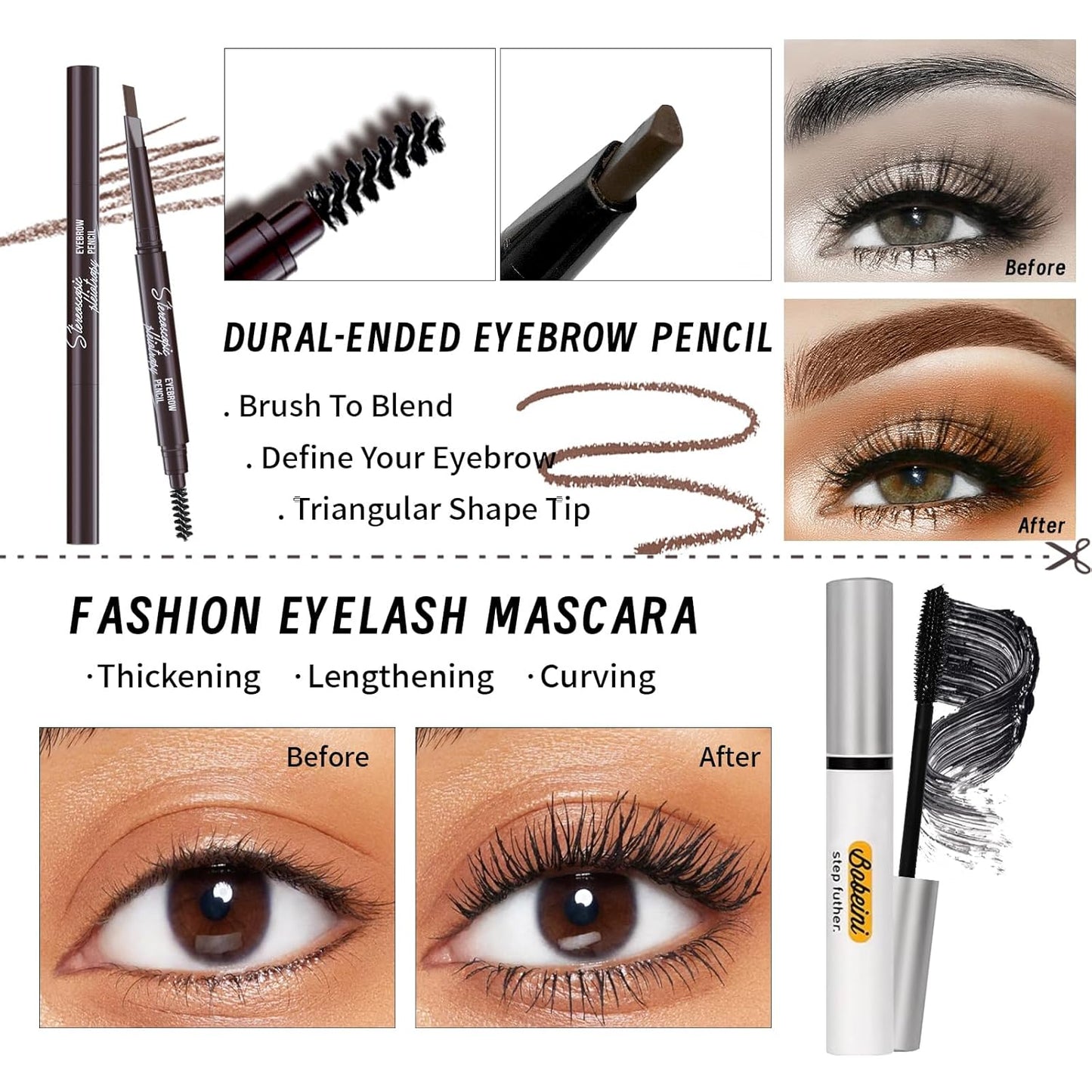 Makeup Set Kit for Women Full Kit, Makeup Gift for Makeup Beginner, Eyeshadow Foundation Face Primer Brush 3 in 1 Palette Lip Gloss, Eyebrow Soap Mascara Eyeliner cosmetic bag