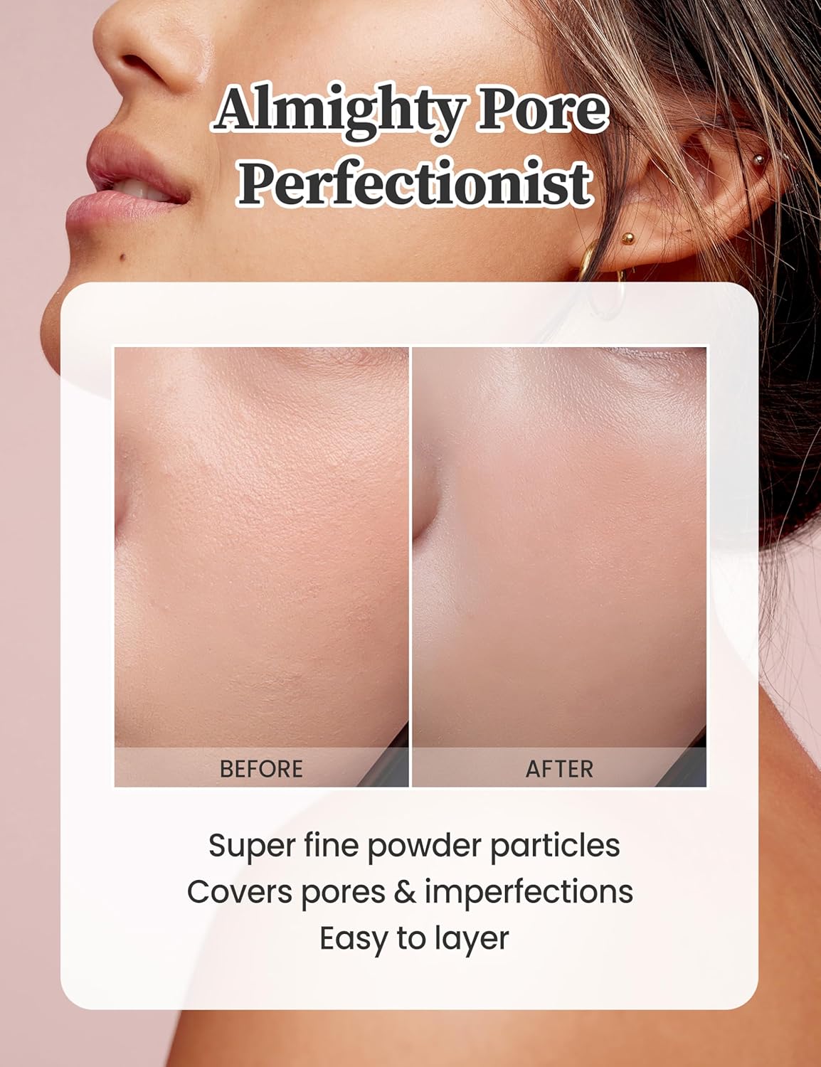 MILKTOUCH Touch My Cheek in Bloom Blush Shy Peachy | Face Blushes Compact Powder Makeup | Shimmer Powder Blush Oil Absorbing Powder Compact | Face Powder for Oily Skin Korean Blush (0.18 oz)