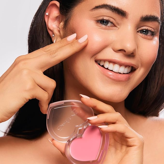 The Creme Shop Crรจme Blush Balm: Dewy Color Perfection with Aloe Vera. Buildable, Long-lasting, Easily Blendable for Naturally Rosy Cheeks. Embrace the Glow โ Adore U