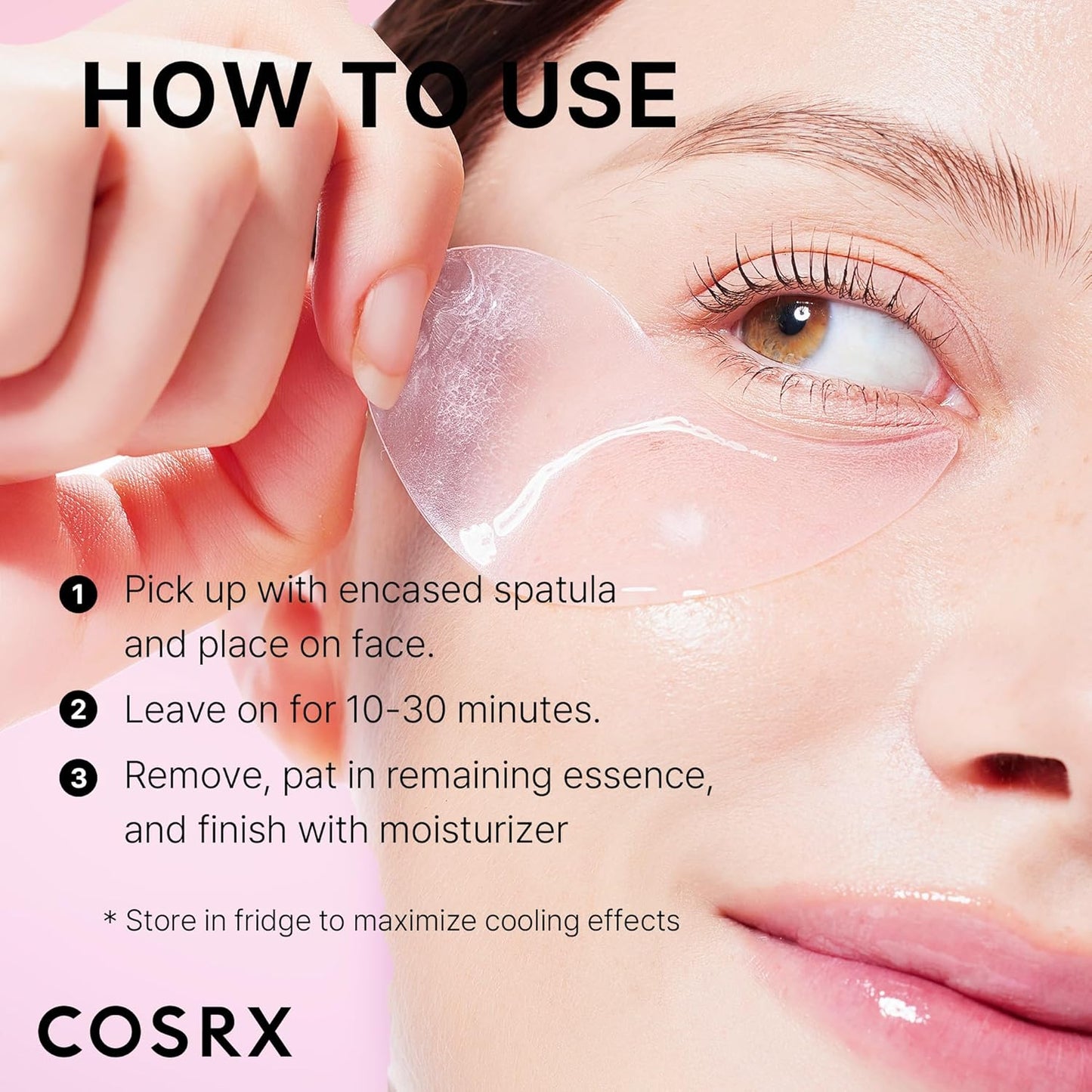 COSRX Under Eye Mask, Peptide Collagen Hydrogel Eye Patch for Puffy Eyes and Dark Circles, 60 Under Eye Patches, Korean Skin Care
