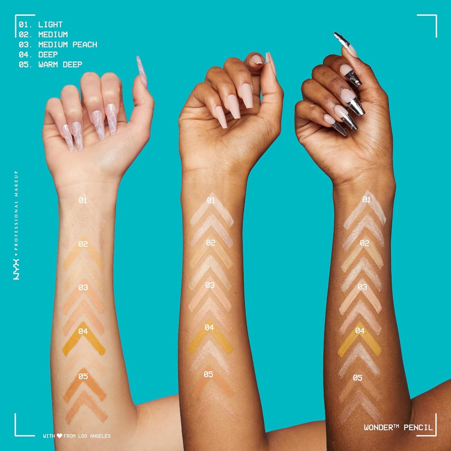 NYX PROFESSIONAL MAKEUP Wonder Pencil, Multi-Use Micro Highlighter & Concealer Stick - Light