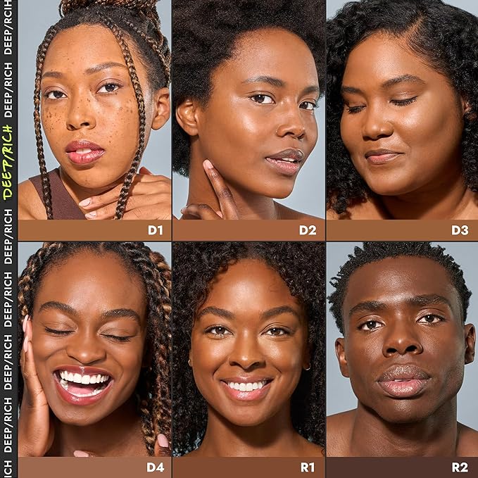 COVER FX Power Play Foundation - Shade R1 - Buildable Full Coverage - Waterproof Sweat-Proof Transfer-Proof - Natural Matte Finish - All Skin Types