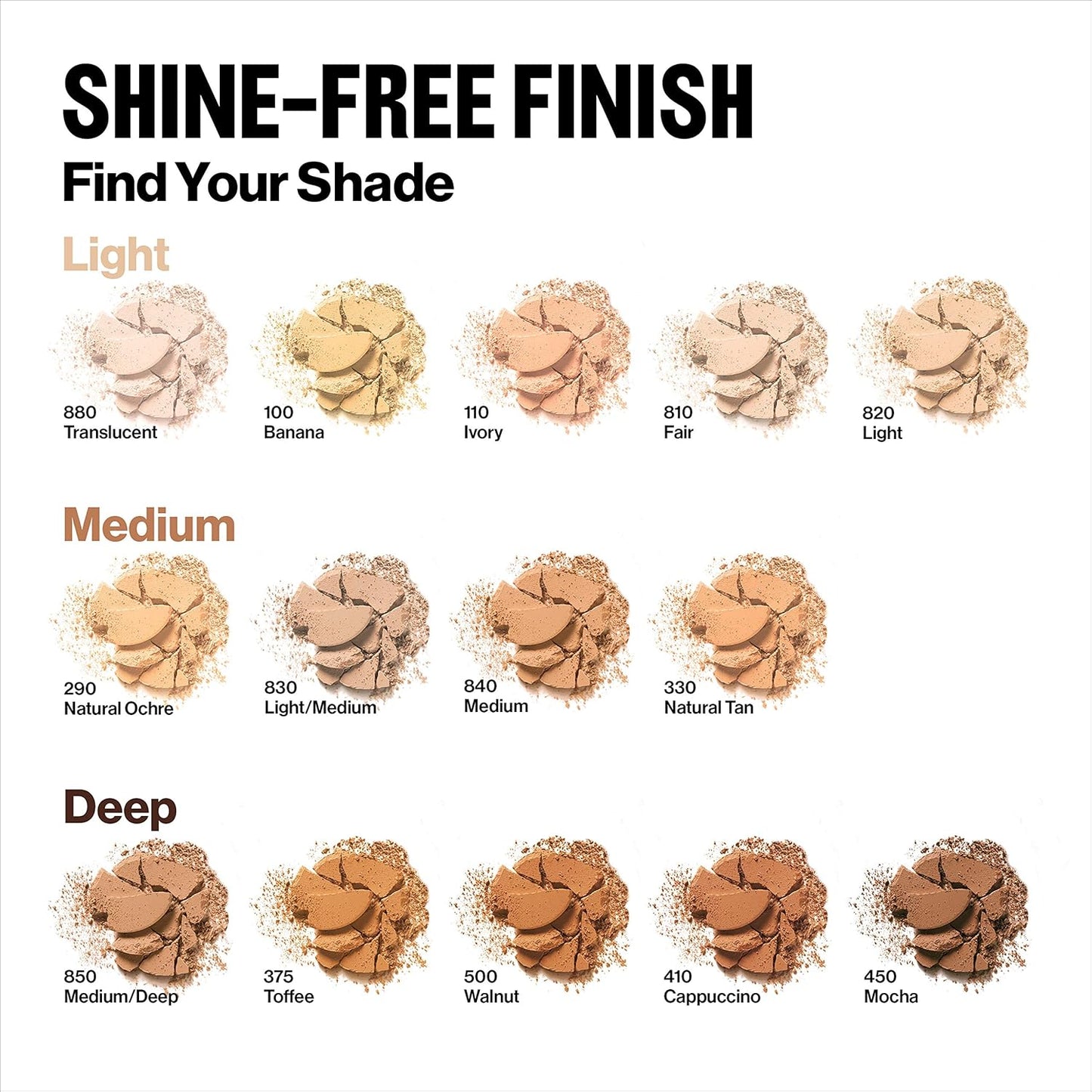 Revlon ColorStay Pressed Powder Face Makeup, Longwearing, Fragrance-Free, Noncomedogenic, 100 Banana, 0.3 oz