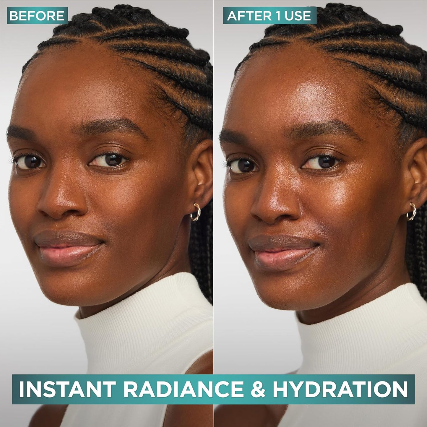 L'Oreal Paris Bright Reveal Vitamin C Glow Moisturizer, Supercharged Facial Moisturizer to Brighten Skin, Even Tone and Hydrate for 72HRs, Includes SPF 50 Sample