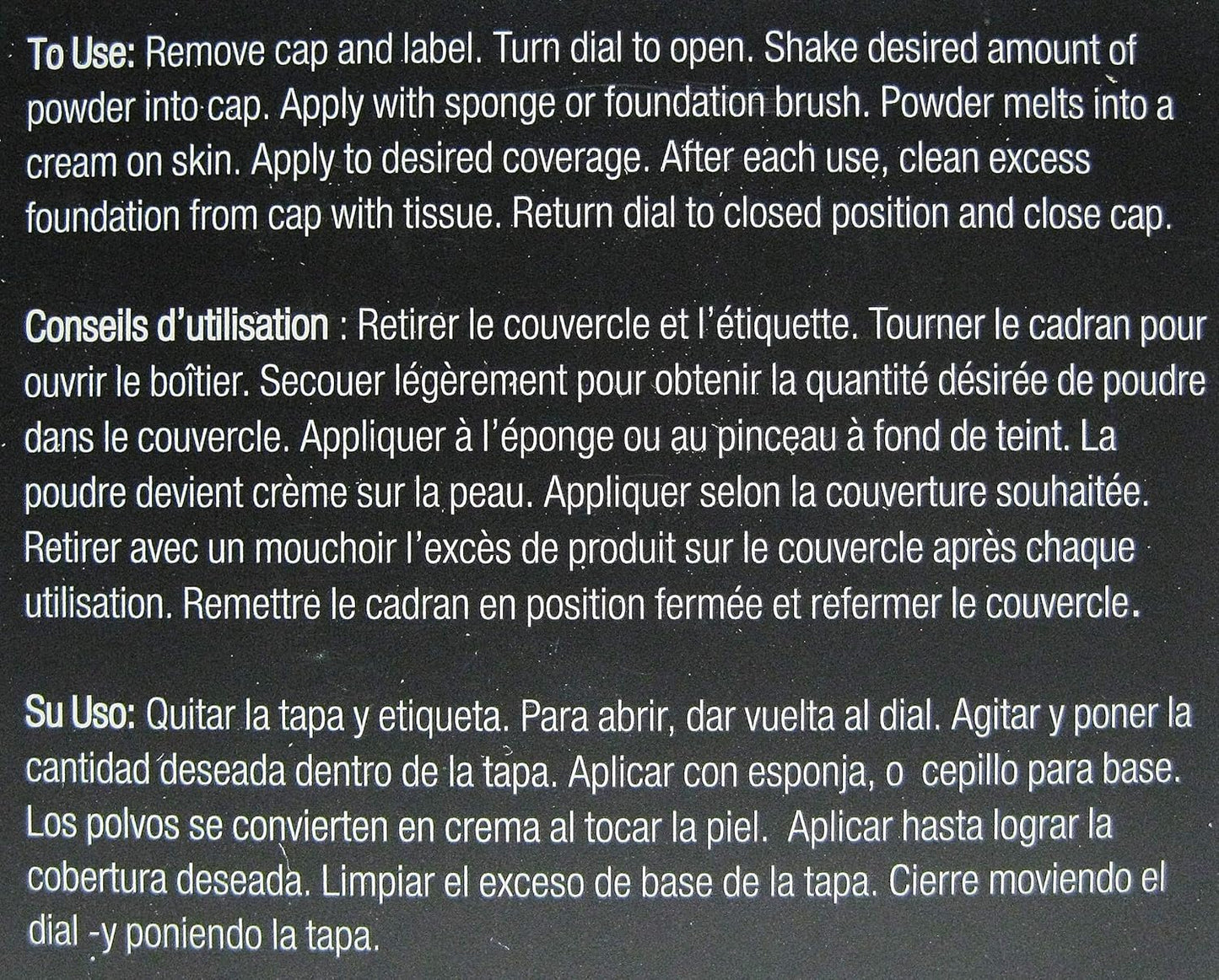 Jay Manuel Beauty Filter Finish Collection Powder To cream Foundation 0.4oz