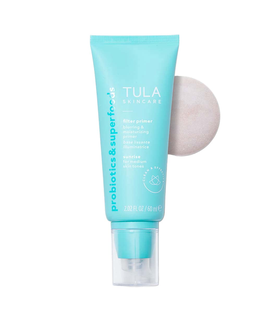 TULA Skin Care Face Filter Blurring and Moisturizing Primer - Supersize Sunrise, Evens the Appearance of Skin Tone & Redness, Hydrates & Improves Makeup Wear, 2.02fl oz