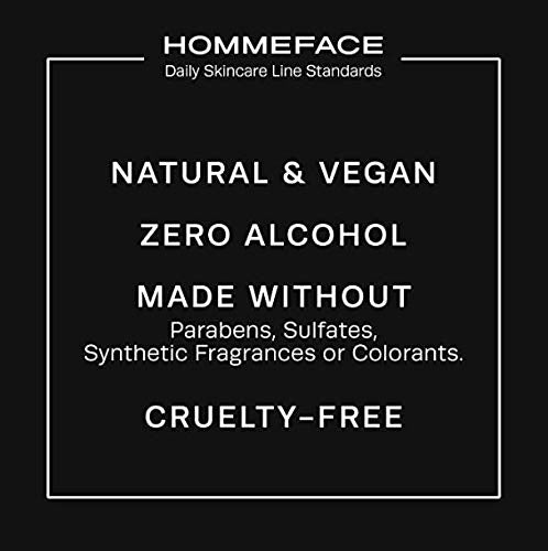 HommeFace 2-Pack Daily Face Wash for Men, Gentle Facial Cleanser for Deep Cleansing with Collagen, Hyaluronic Acid & Witch Hazel Extract