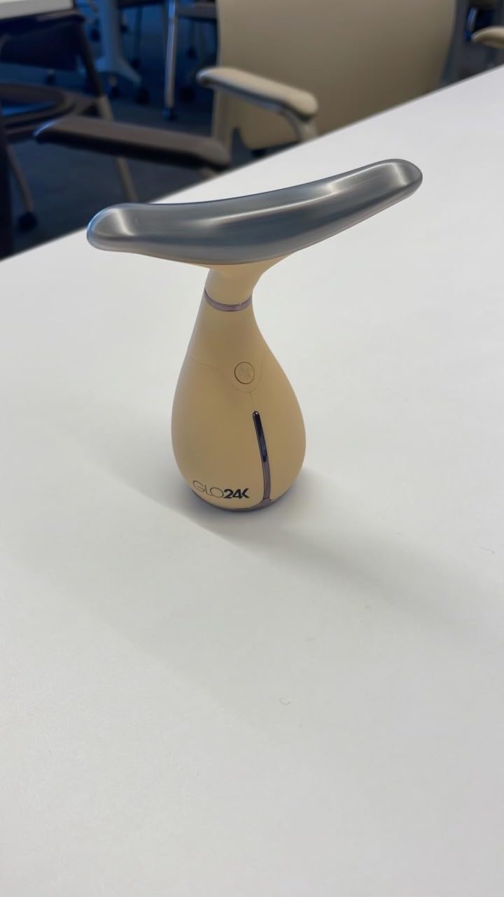 GLO24K 7 Color Beauty Device – Triple LED Action & Vibration Technology Facial and Neck Massager