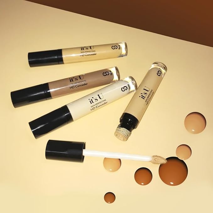 Sistar it's U Skin Perfecting HD Concealer Full Coverage Lightweight Long Lasting Correcting Liquid Contour Cover Masker Makeup 5 ml / 0.17 fl. oz (Truffle)