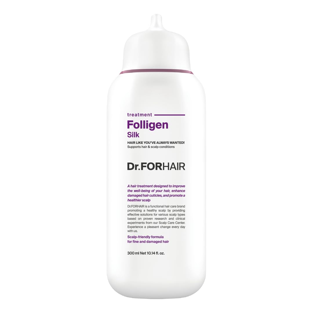 Dr.FORHAIR Folligen Silk Treatment 300 ml/10.14 fl. oz. | Damaged Scalp And Hair Care | Gentle, Nourishing & Strengthening