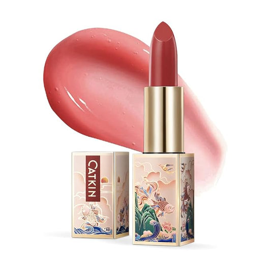 CATKIN Lip Balm Color Tinted Changing Lipstick Ultra Hydrating Lip Moistrurizer Chapstick with Vitamin E Nourishing For Cracked & Dry Lips 0.12 oz C05 DUSTY ROSE