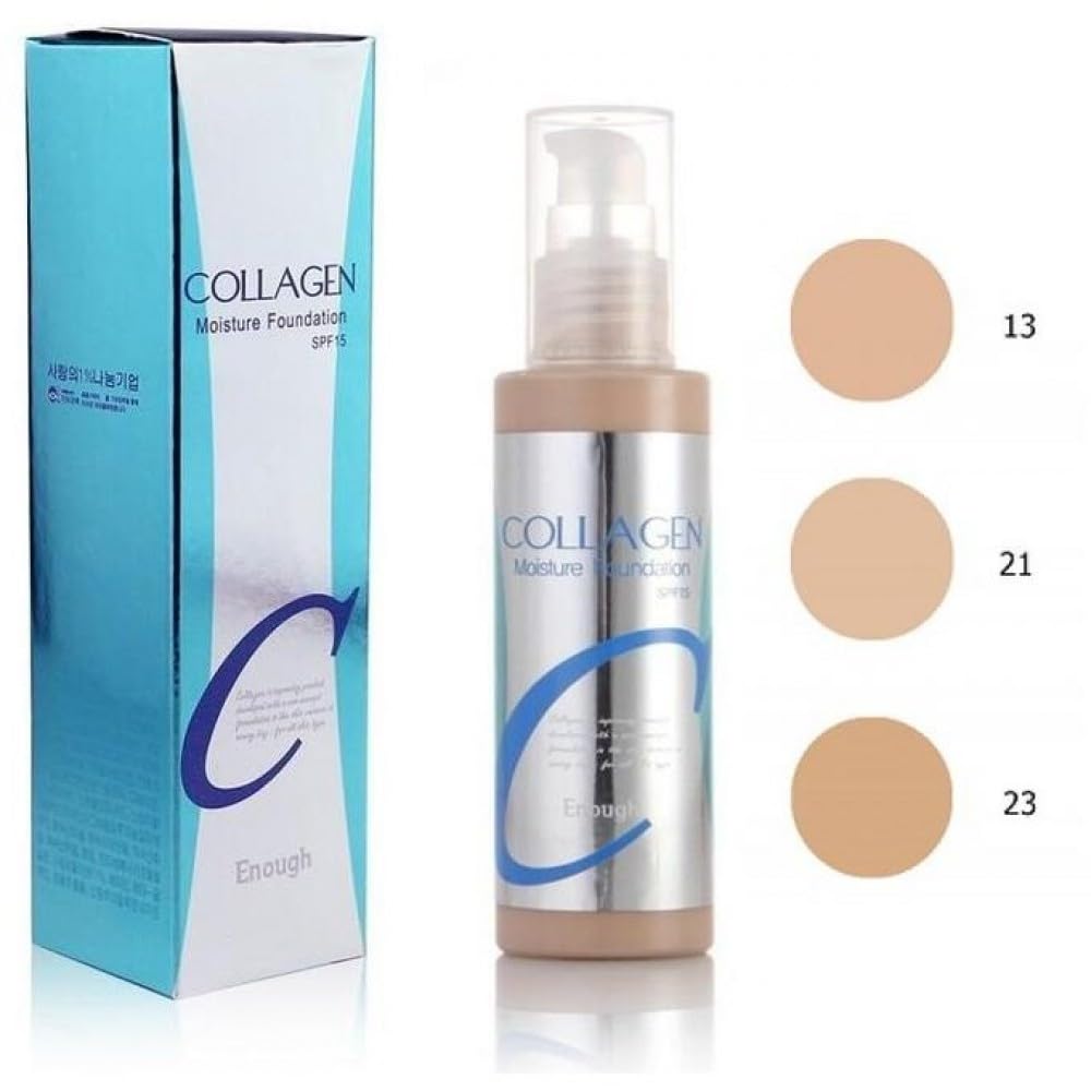 Enough Collagen, Moisture Foundation, SPF 15, 13, 3.38 fl oz (100 ml)