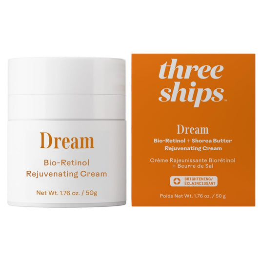 Three Ships Dream Shorea Butter Rejuvenating Night Cream with Bio-Retinol - Intensely Hydrates to Reveal Brighter, Smoother, Even Toned Skin (50g)