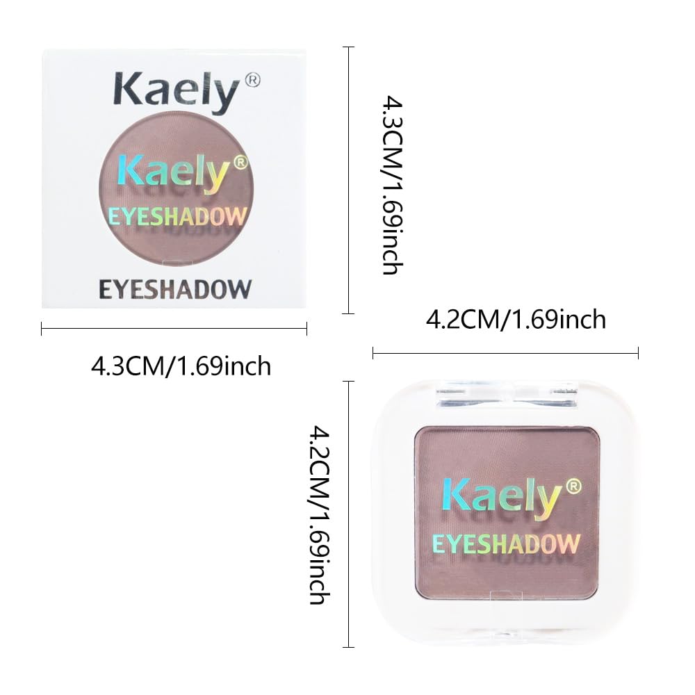 evpct Mauve Taupe Matte Single Eye Shadow Palette Makeup for Older Women, Plum Lavender Purple Natural Cream Eyeshadow Palette for Green Eyes, High Pigment Mini Monochrome Eyeshadow Sombra Para Ojos
