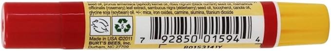 Burt's Bees Lip Shimmer, Cherry 0.09 Ounce (Pack of 4)