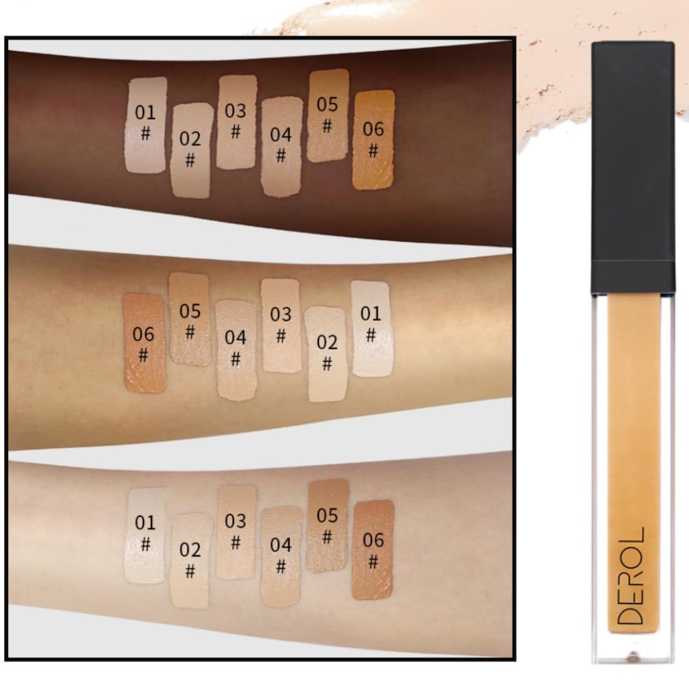 Liquid Concealer Makeup - Natural Coverage & Highly Pigmented Lightweight Concealers 6.5ml (04)