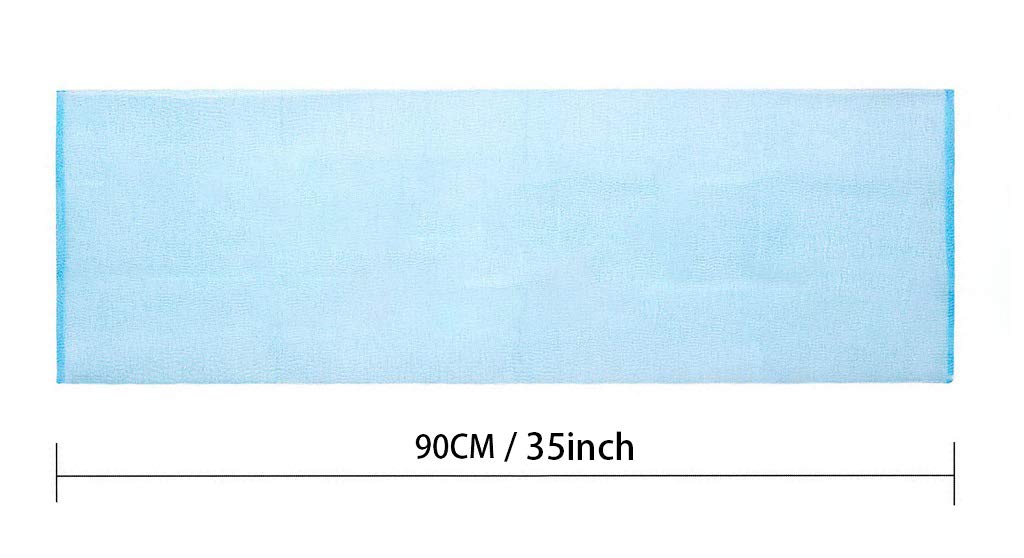 ARCH&M Exfoliating Washcloth (3 Pack), Japanese Body Scrubber for Shower, Long Nylon Towel for Back, Korean Exfoliation for Glowing Skin (Gray Black Off-White)