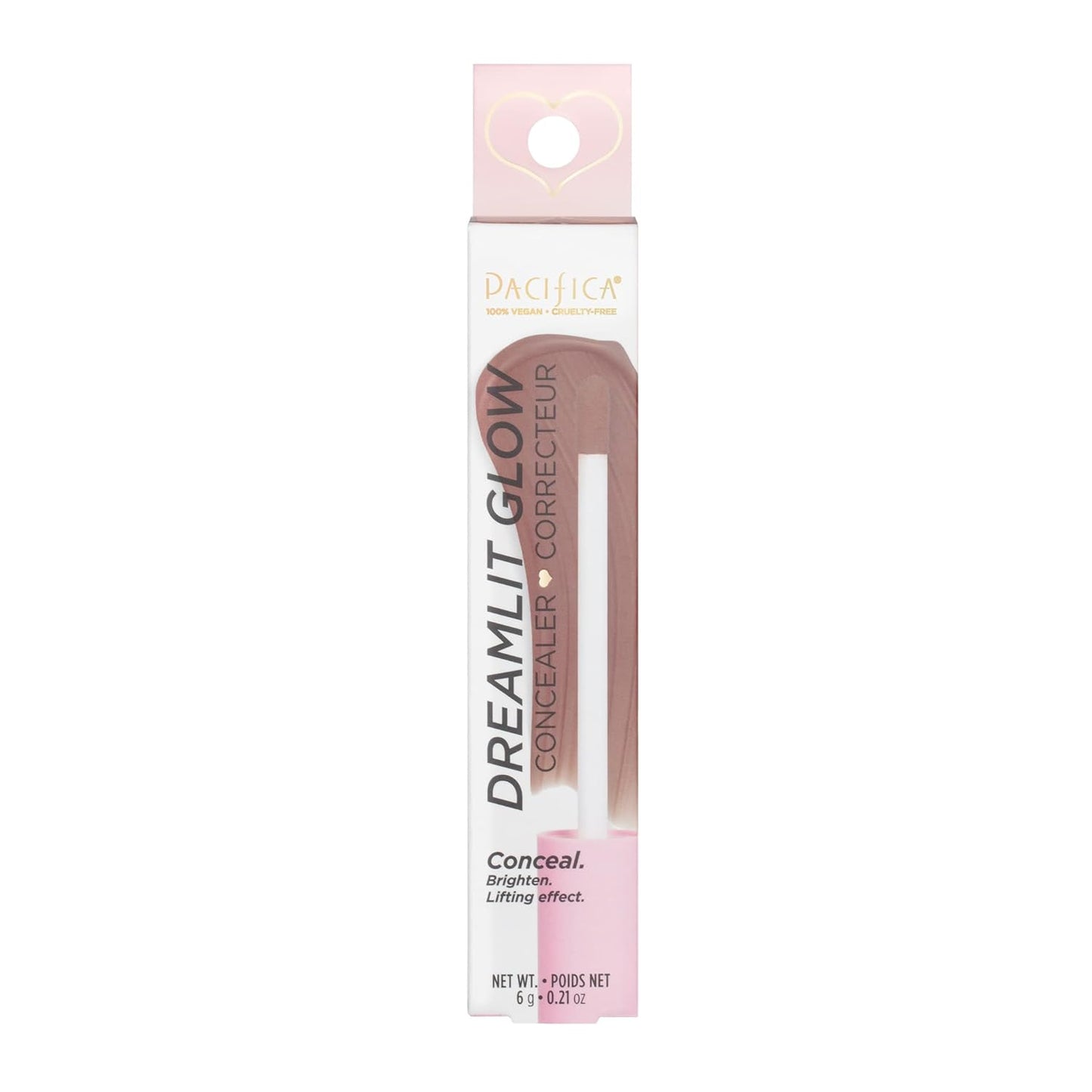Pacifica Beauty DreamLit Glow Concealer - Shade 05, Makeup, Under Eye Brightener, Long Lasting, Dark Spot Corrector, Dark Circles, Color Corrector, Conceals, Squalane, Vegan, 0.21 oz (1 Count)