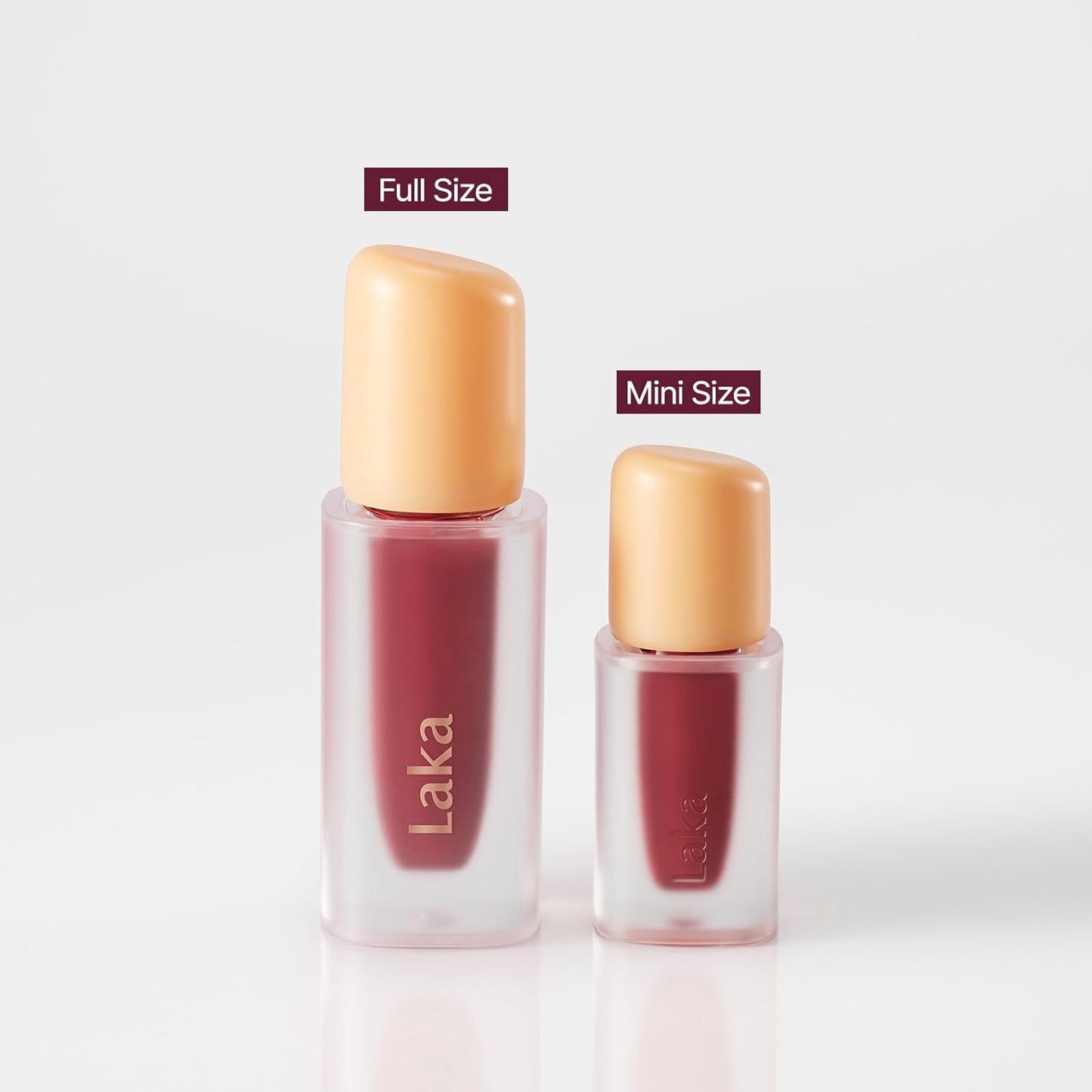 Laka Fruity Glam Lip Tint Mini, Glowing Lip Stain with Wide Color Spectrum, Hydrating & Lightweight Texture, Long-Lasting Bold Stain, Non-Sticky, Vegan, K-Beauty (#108 Salty)