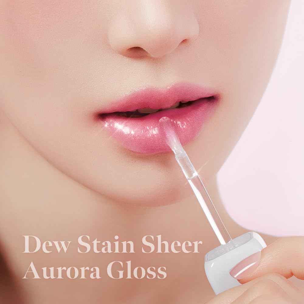 MILKTOUCH Dew Stain Sheer Lip Gloss (02 Baby Dew, 0.14 Fl Oz (Pack of 1))