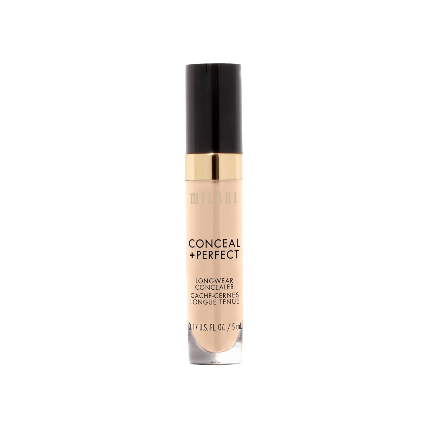 Milani Conceal + Perfect Longwear Concealer - Light Nude (0.17 Fl. Oz.) Vegan, Cruelty-Free Liquid Concealer - Cover Dark Circles, Blemishes & Skin Imperfections for Long-Lasting Wear