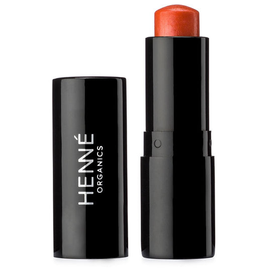Henné Organics Luxury Lip Tint - Moisturizing, Sheer Natural Color - Coral (Orange)
