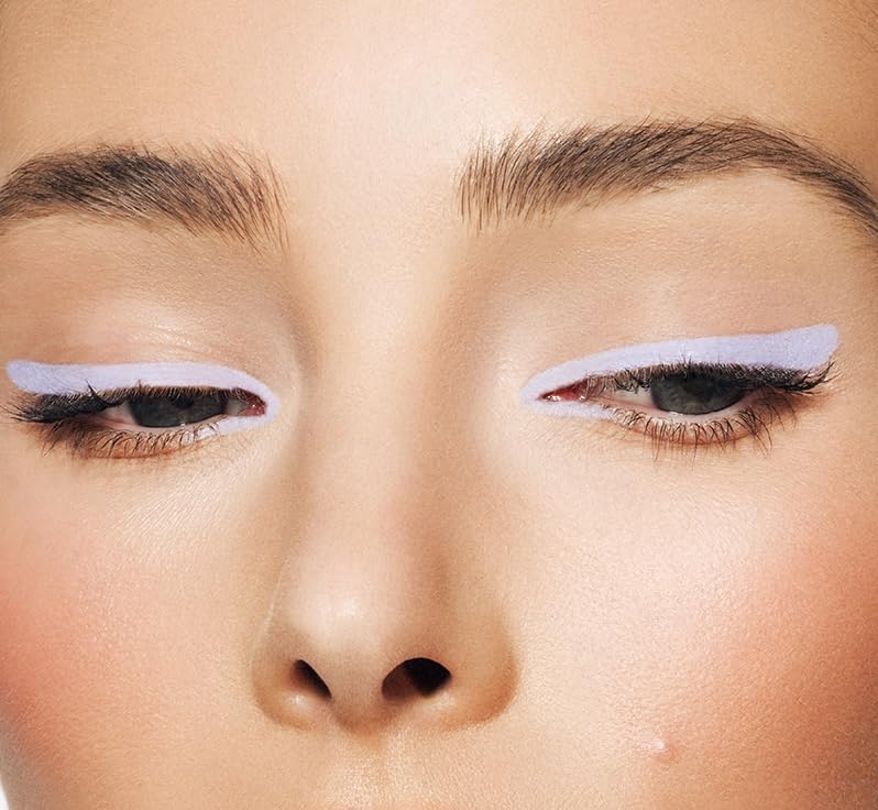 MAKE Beauty Smudge-Proof Felt Tip for Precise Application of Lines, Wings, and Graphics. Long Lasting Eye Liner, Liquid Line Waterproof Felt Tip Eyeliner - Purple Haze