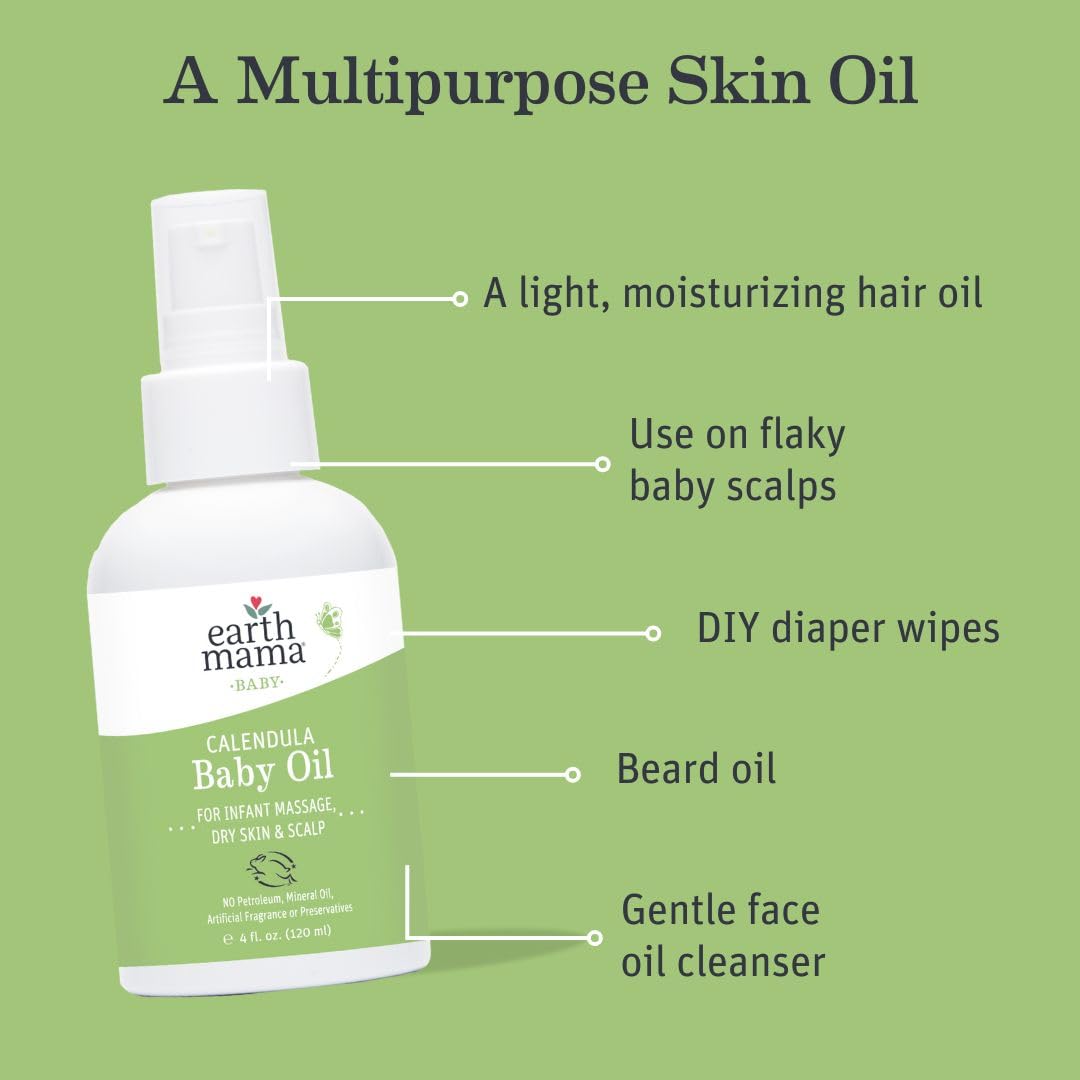 Earth Mama Baby Love Gift Set|Organic Baby Essentials Skin Care, Baby Lotion & Wash, Baby Oil, Eczema Cream, Nose & Cheek Balm, SPF 40 Baby Sunscreen Lotion & Face Stick and Diaper Balm, 8-Piece Set