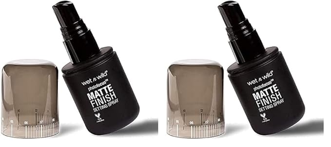 wet n wild Setting Spray Photo Focus Matte Finish Spray for Makeup | Long Lasting | Vegan | Cruelty Free Makeup Primer (Pack of 2)