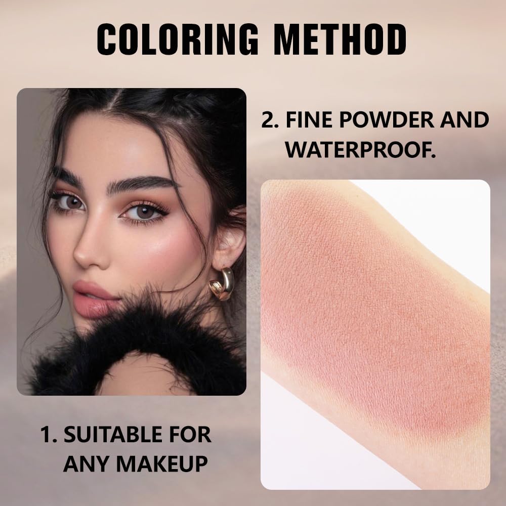 Light Smoked Beige Matte Single Eyeshadow Makeup Palette - Natural Single Matte Eye Shades | Creamy Pressed Powder for Easy Blending | Mini Travel Palette for Women | Everyday Eyeshadow Makeup