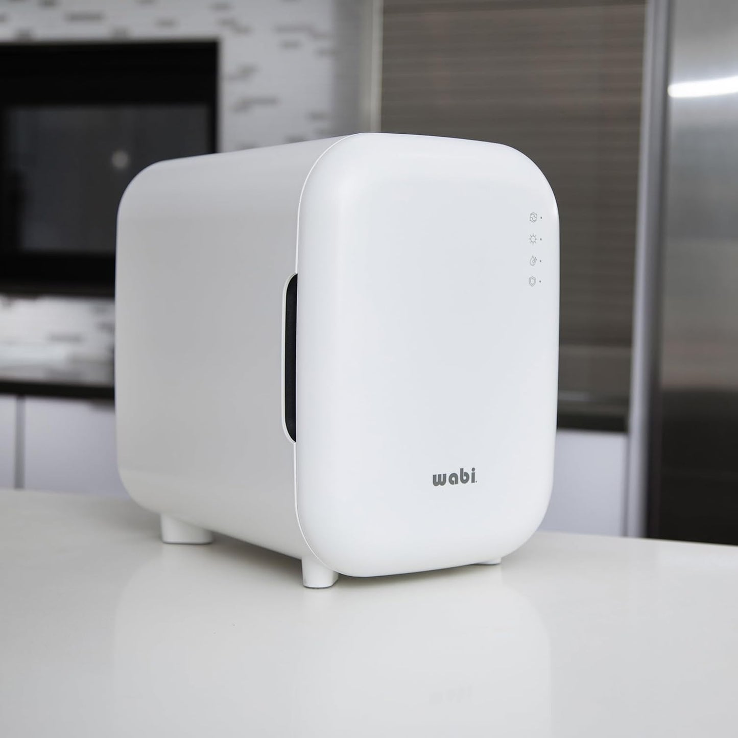 WABI UV LED 3-in-1 Sanitizer & Dryer MINI Box | Disinfect, Dry, & Store Everyday Items, Baby Feeding Gear, and Electronics | Touch Control, LED (No Mercury) | Smart Storage Mode | Fits 4-6 Baby Bottle