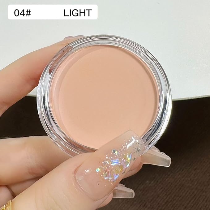 7 Color Solid Concealer Full Coverage Correcting Cream Concealer Waterproof Long-lasting Under Eye Concealer for Dark Circles Color Corrector Pro Concealer (Color 04)