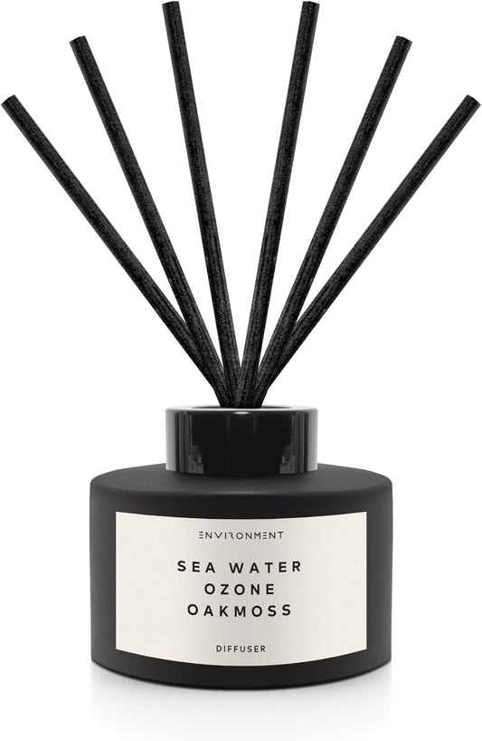 Environment Inspired by Designer Perfume DVDFF CW Reed Diffuser, 200ml Luxury Scented Aromatherapy (Sea Water | Ozone | Oakmoss) Reed Diffusers for Home, Diffusing Oil, Home Fragrance Products