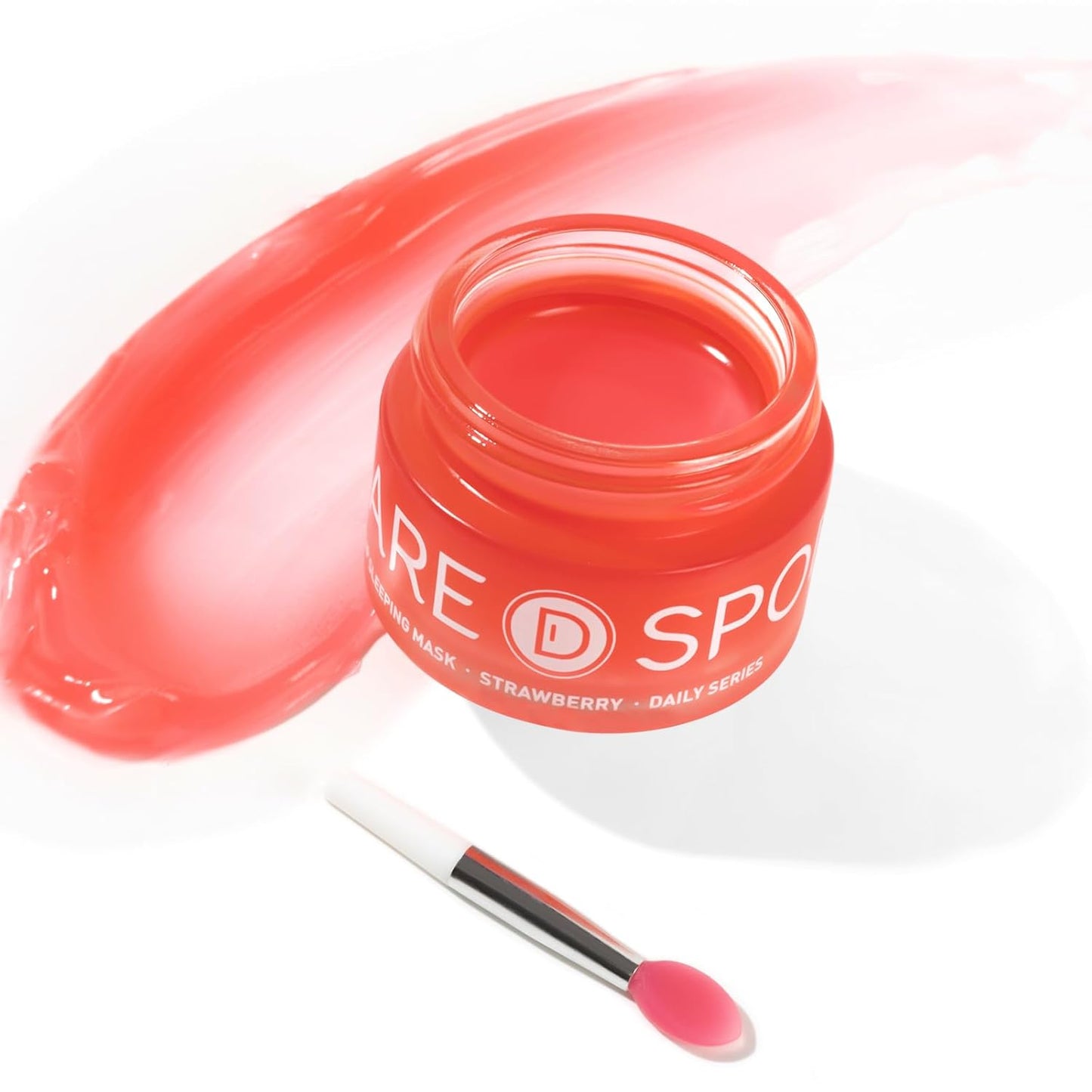 Sleeping Lip Mask Strawberry - Overnight Lip Treatment, Lip Care Hydration, Repair for Dry Cracked Lips, Vitamin C, Soft and Nourished Lips Overnight, Christmas, with Shea Butter - 0.42 Fl Oz