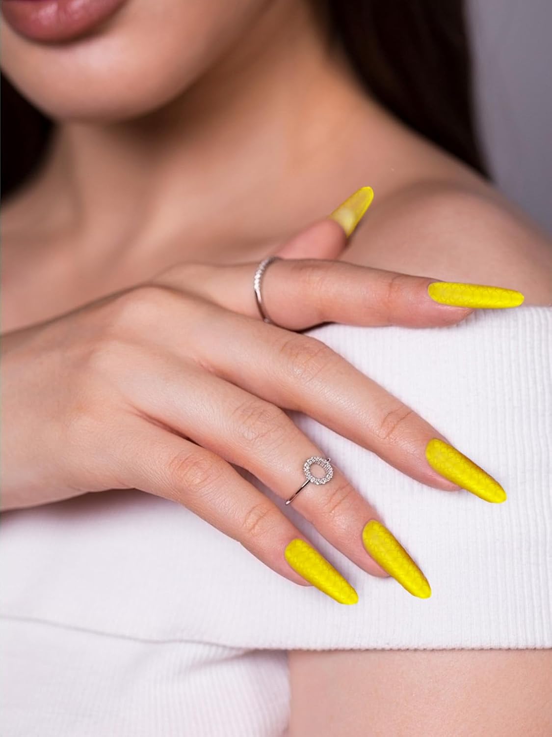 EBANKU Dual Forms for Poly Extension Gel, Poly Nail Forms Molds Stiletto Oval Nail Extension Tips for Gel Manicure Nail Art Design Salon&DIY-120PCS 3D Snake Pattern